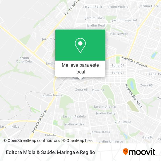 Editora Mídia & Saúde mapa
