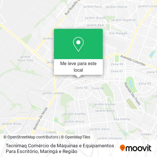 Tecnimaq Comércio de Máquinas e Equipamentos Para Escritório mapa