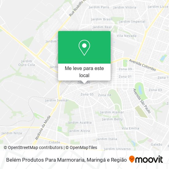 Belém Produtos Para Marmoraria mapa