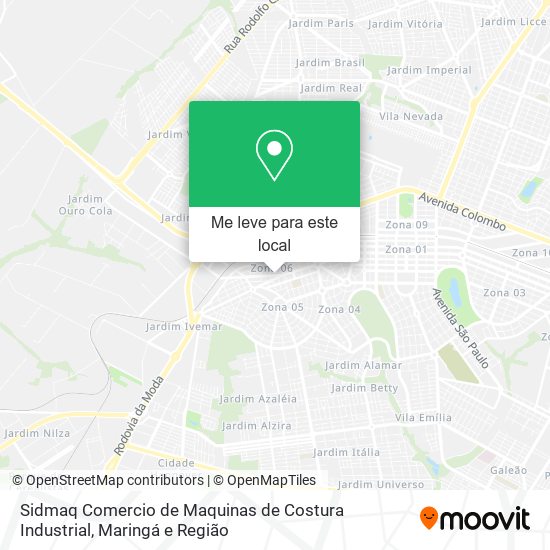 Sidmaq Comercio de Maquinas de Costura Industrial mapa