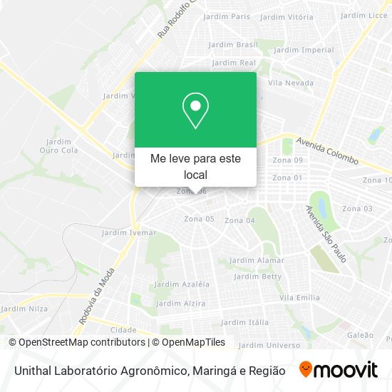 Unithal Laboratório Agronômico mapa