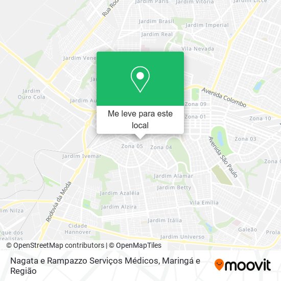 Nagata e Rampazzo Serviços Médicos mapa