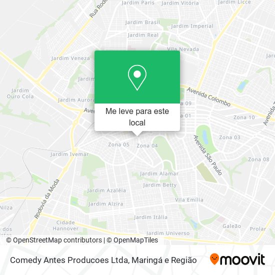 Comedy Antes Producoes Ltda mapa