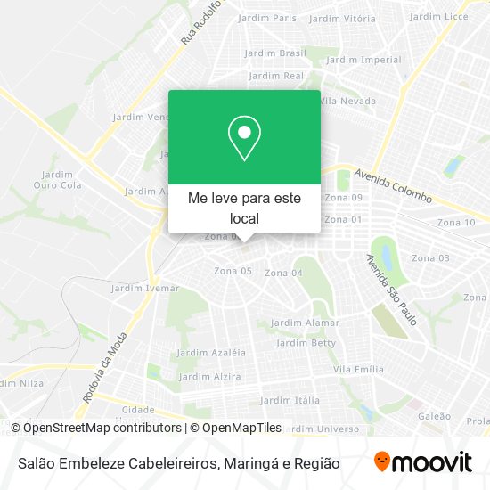 Salão Embeleze Cabeleireiros mapa