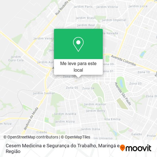 Cesem Medicina e Segurança do Trabalho mapa