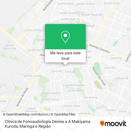 Clínica de Fonoaudiologia Denise a A Makiyama Kuroda mapa