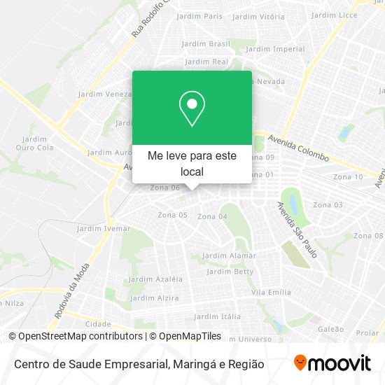 Centro de Saude Empresarial mapa