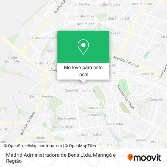 Madrid Administradora de Bens Ltda mapa