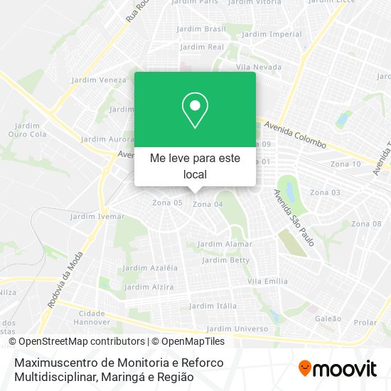 Maximuscentro de Monitoria e Reforco Multidisciplinar mapa