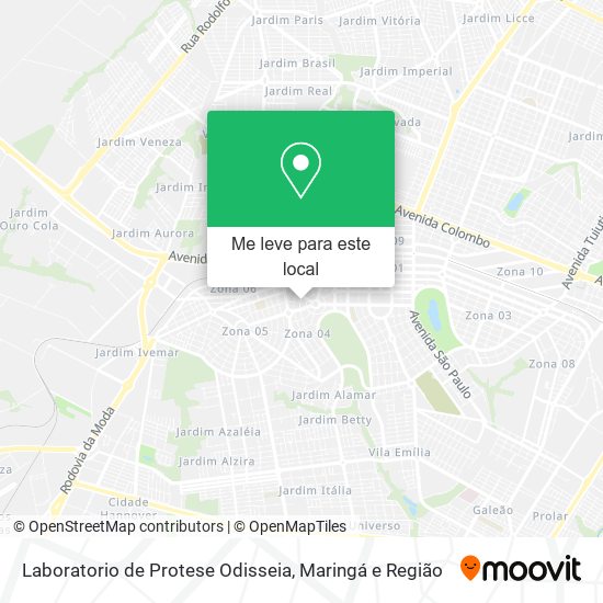 Laboratorio de Protese Odisseia mapa