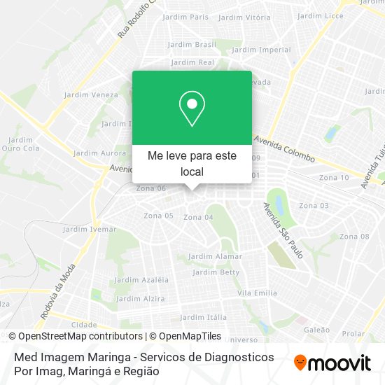 Med Imagem Maringa - Servicos de Diagnosticos Por Imag mapa