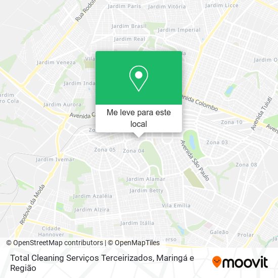 Total Cleaning Serviços Terceirizados mapa