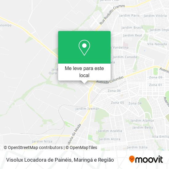 Visolux Locadora de Painéis mapa