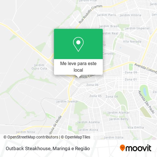 Outback Steakhouse mapa