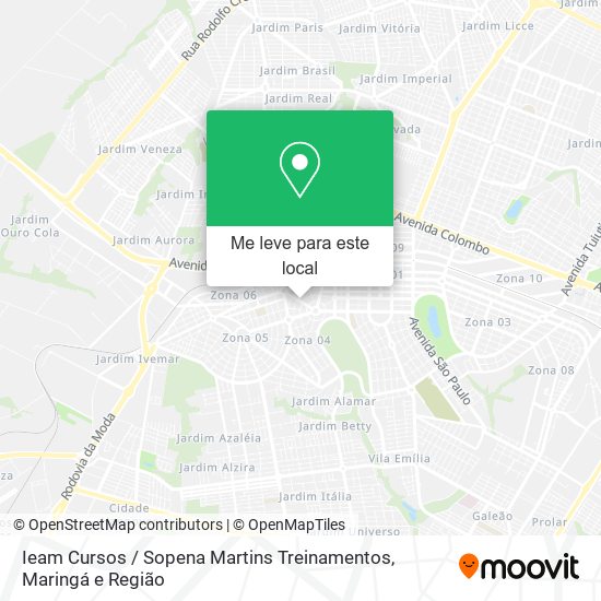 Ieam Cursos / Sopena Martins Treinamentos mapa