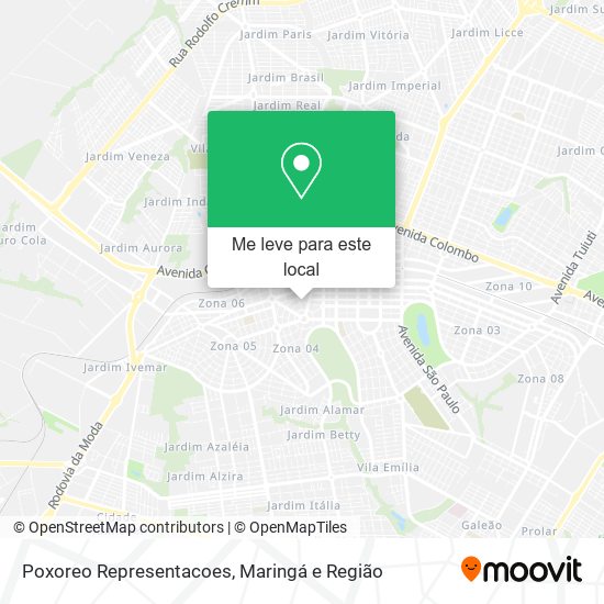 Poxoreo Representacoes mapa