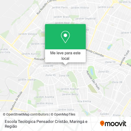 Escola Teológica Pensador Cristão mapa