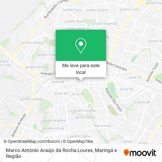 Marco Antônio Araújo da Rocha Loures mapa