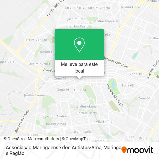 Associação Maringaense dos Autistas-Ama mapa