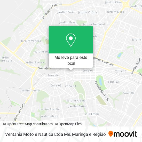 Ventania Moto e Nautica Ltda Me mapa