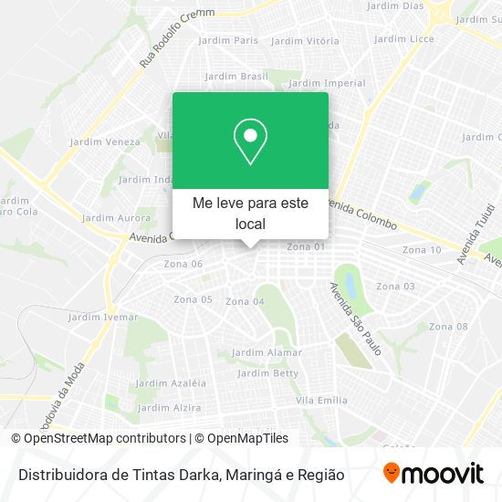 Distribuidora de Tintas Darka mapa