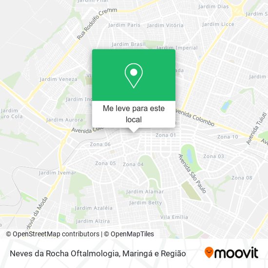 Neves da Rocha Oftalmologia mapa