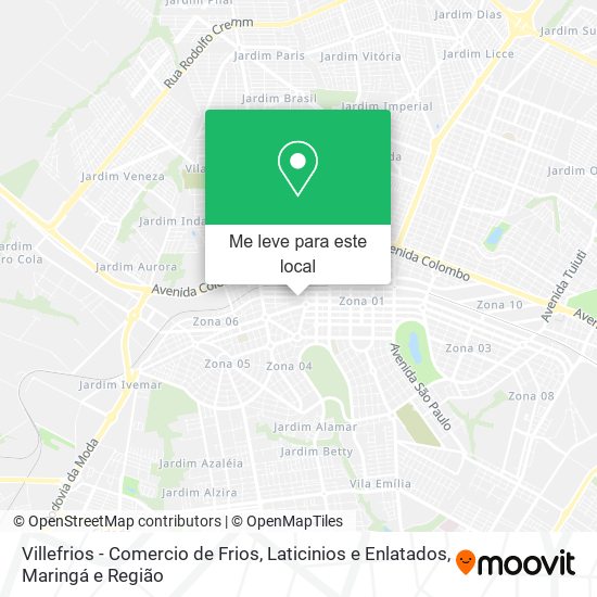 Villefrios - Comercio de Frios, Laticinios e Enlatados mapa