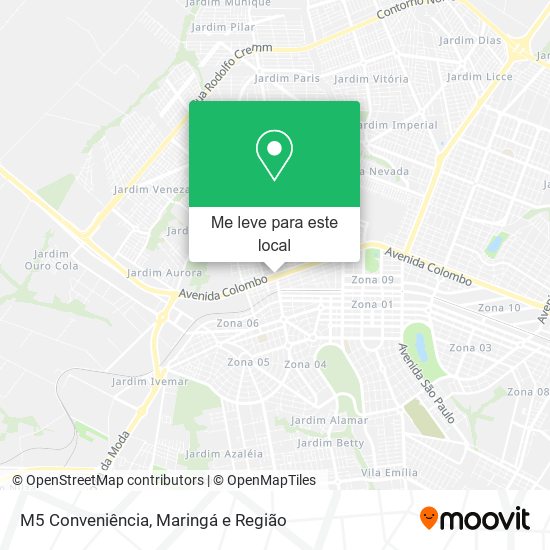 M5 Conveniência mapa