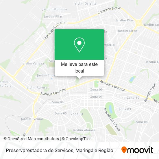 Preservprestadora de Servicos mapa