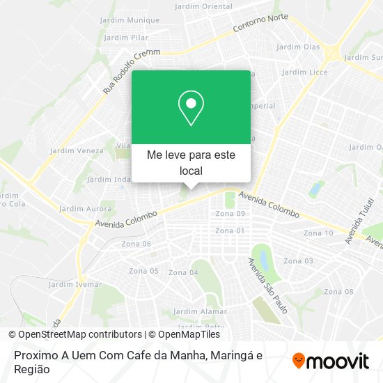 Proximo A Uem Com Cafe da Manha mapa