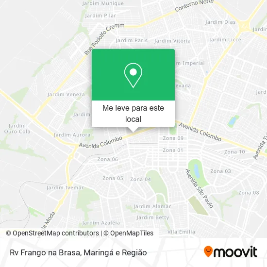 Rv Frango na Brasa mapa