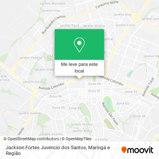 Jackson Fortes Juvencio dos Santos mapa