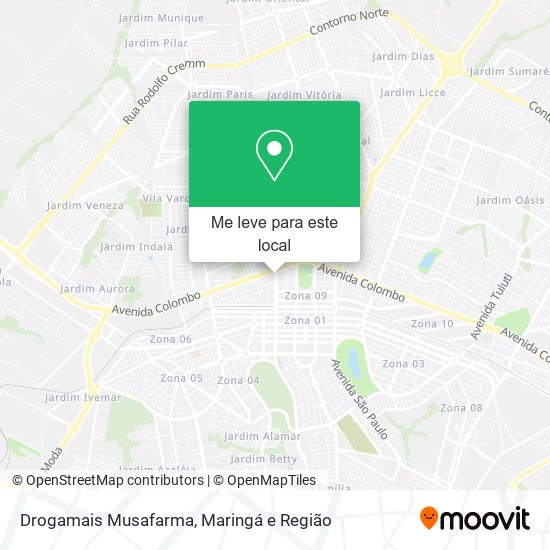 Drogamais Musafarma mapa