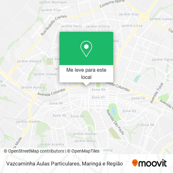 Vazcaminha Aulas Particulares mapa