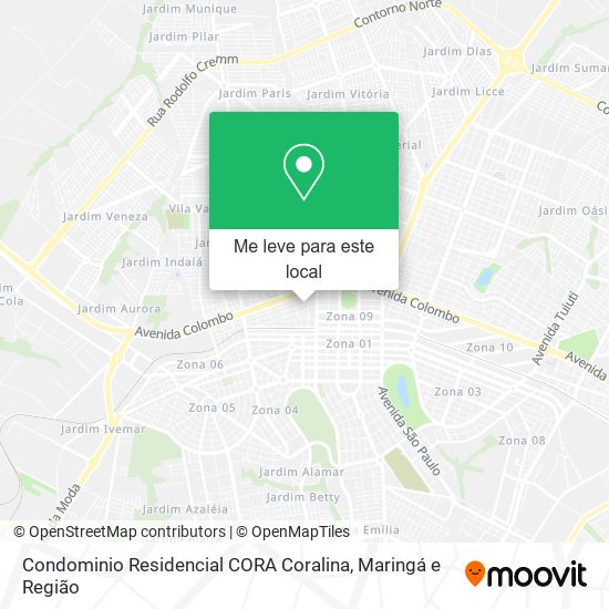 Condominio Residencial CORA Coralina mapa