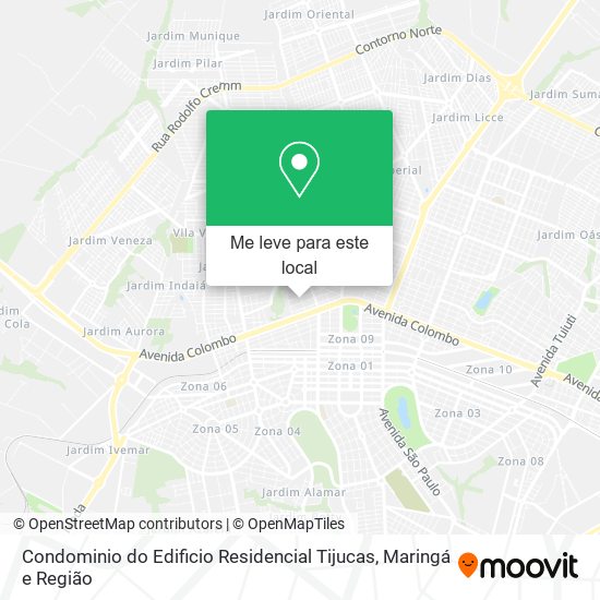 Condominio do Edificio Residencial Tijucas mapa