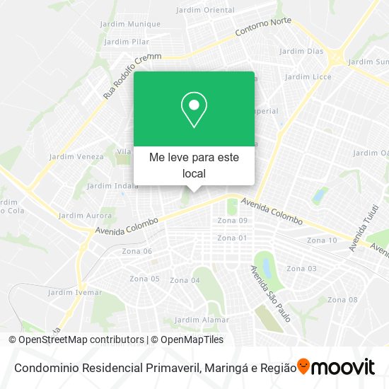 Condominio Residencial Primaveril mapa