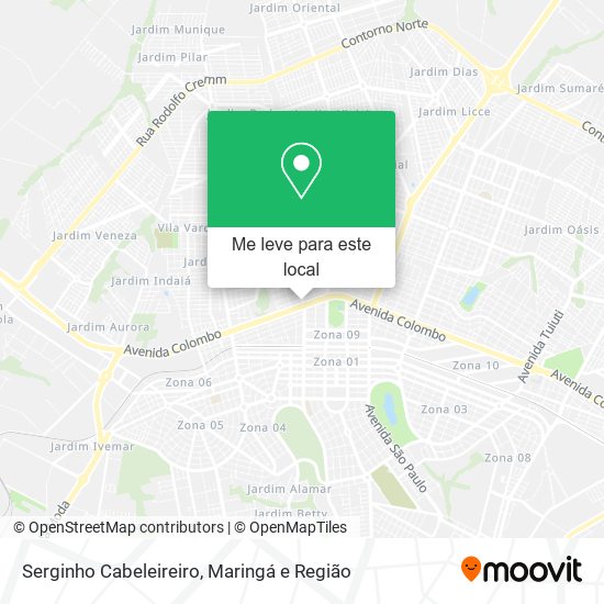 Serginho Cabeleireiro mapa