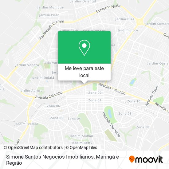 Simone Santos Negocios Imobiliarios mapa