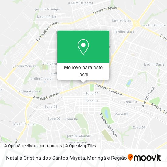 Natalia Cristina dos Santos Miyata mapa