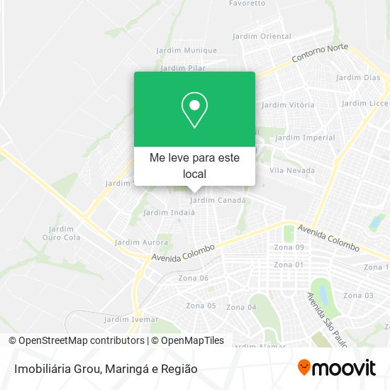Imobiliária Grou mapa
