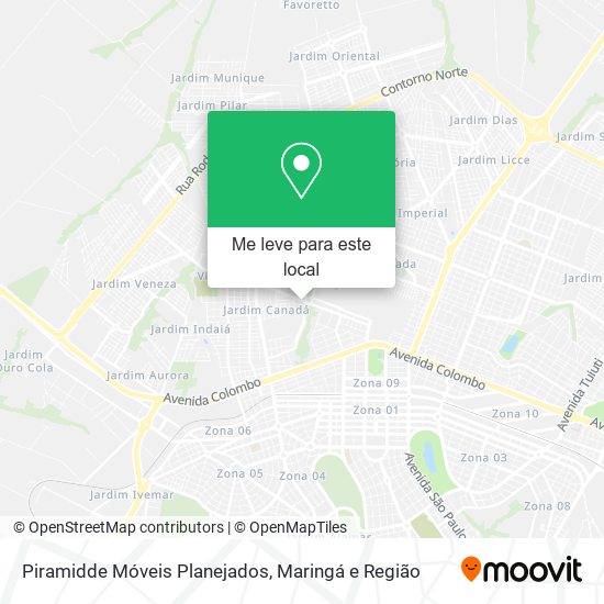 Piramidde Móveis Planejados mapa