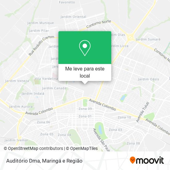 Auditório Dma mapa