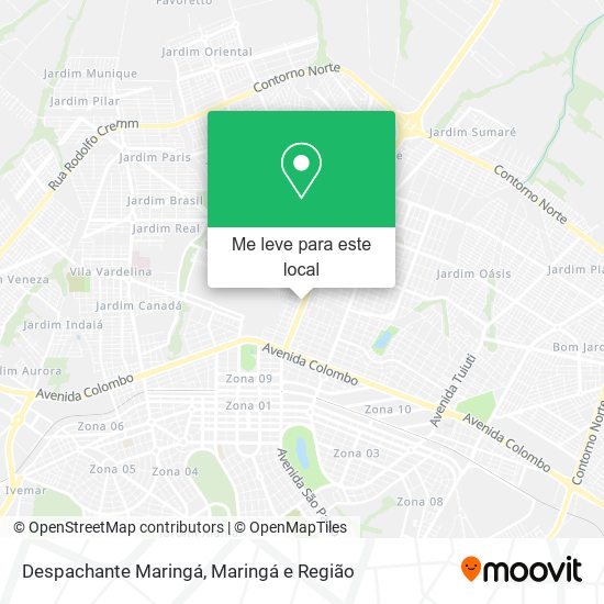 Despachante Maringá mapa