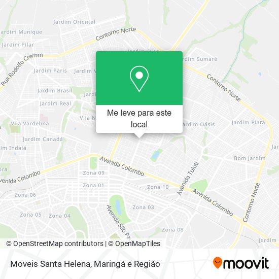 Moveis Santa Helena mapa