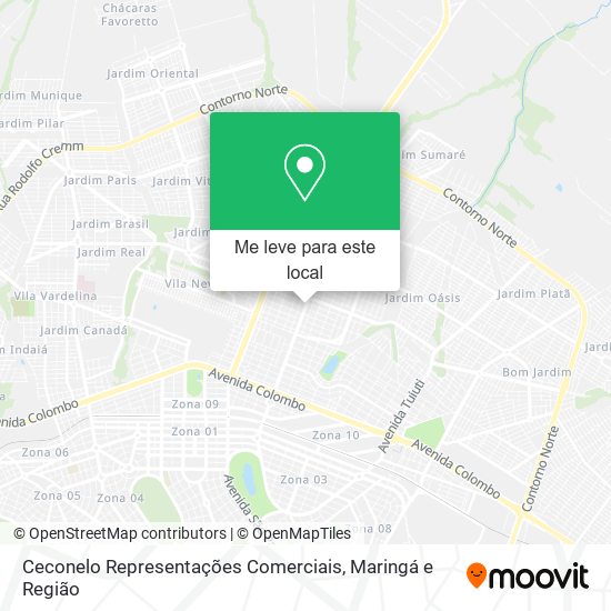 Ceconelo Representações Comerciais mapa