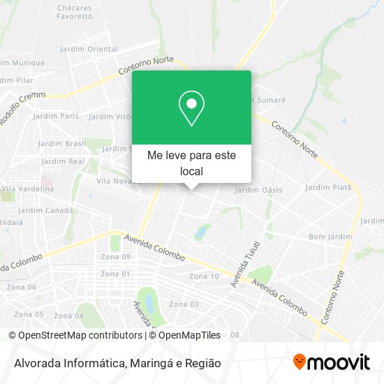 Alvorada Informática mapa