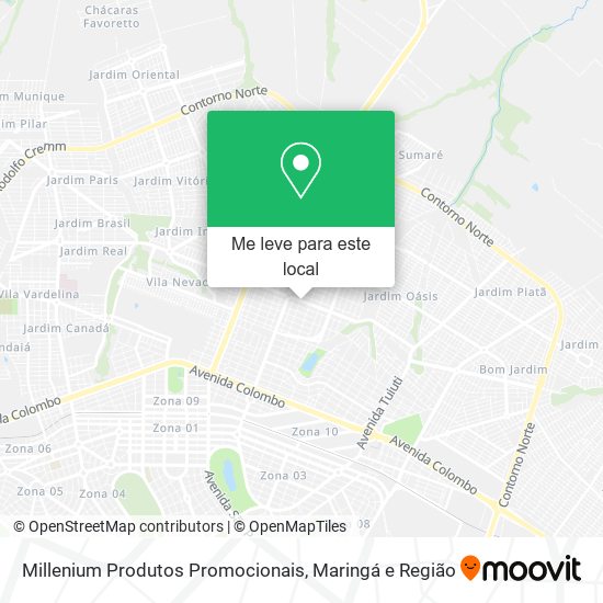 Millenium Produtos Promocionais mapa