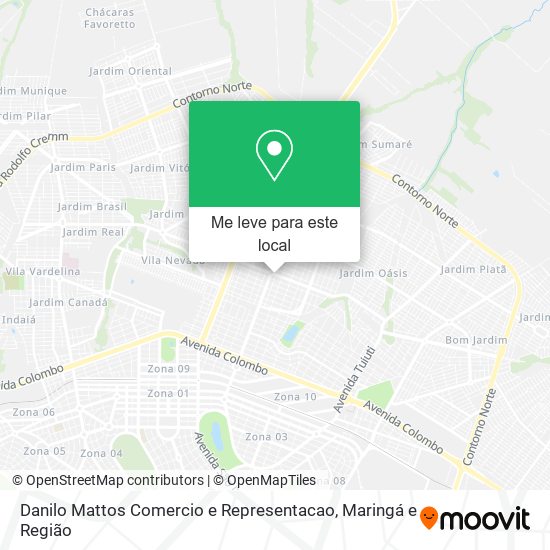 Danilo Mattos Comercio e Representacao mapa