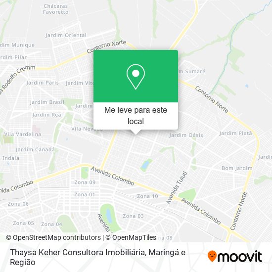 Thaysa Keher Consultora Imobiliária mapa